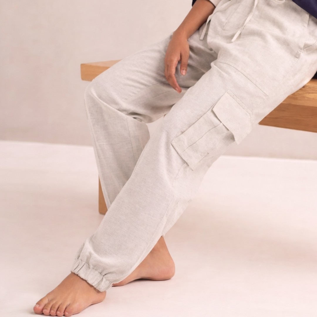 Savannah Cargo pants oatmeal - Image 3