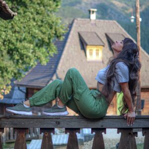 Savannah Cargo pants olive green